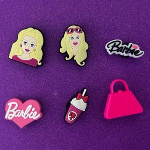 Barbie Kids shoe charms Set - Pink and Black